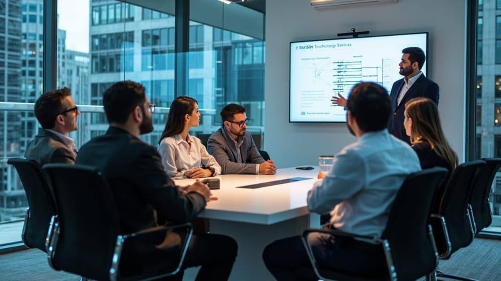 Raisin Technology Services consultants leading a strategy session